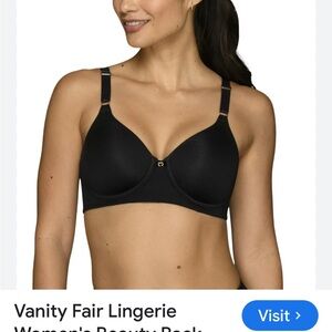 Vanity Fair Classic Black Bra